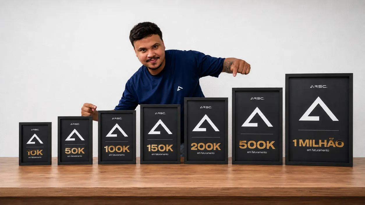 7 tamanhos de placas disponíveis
