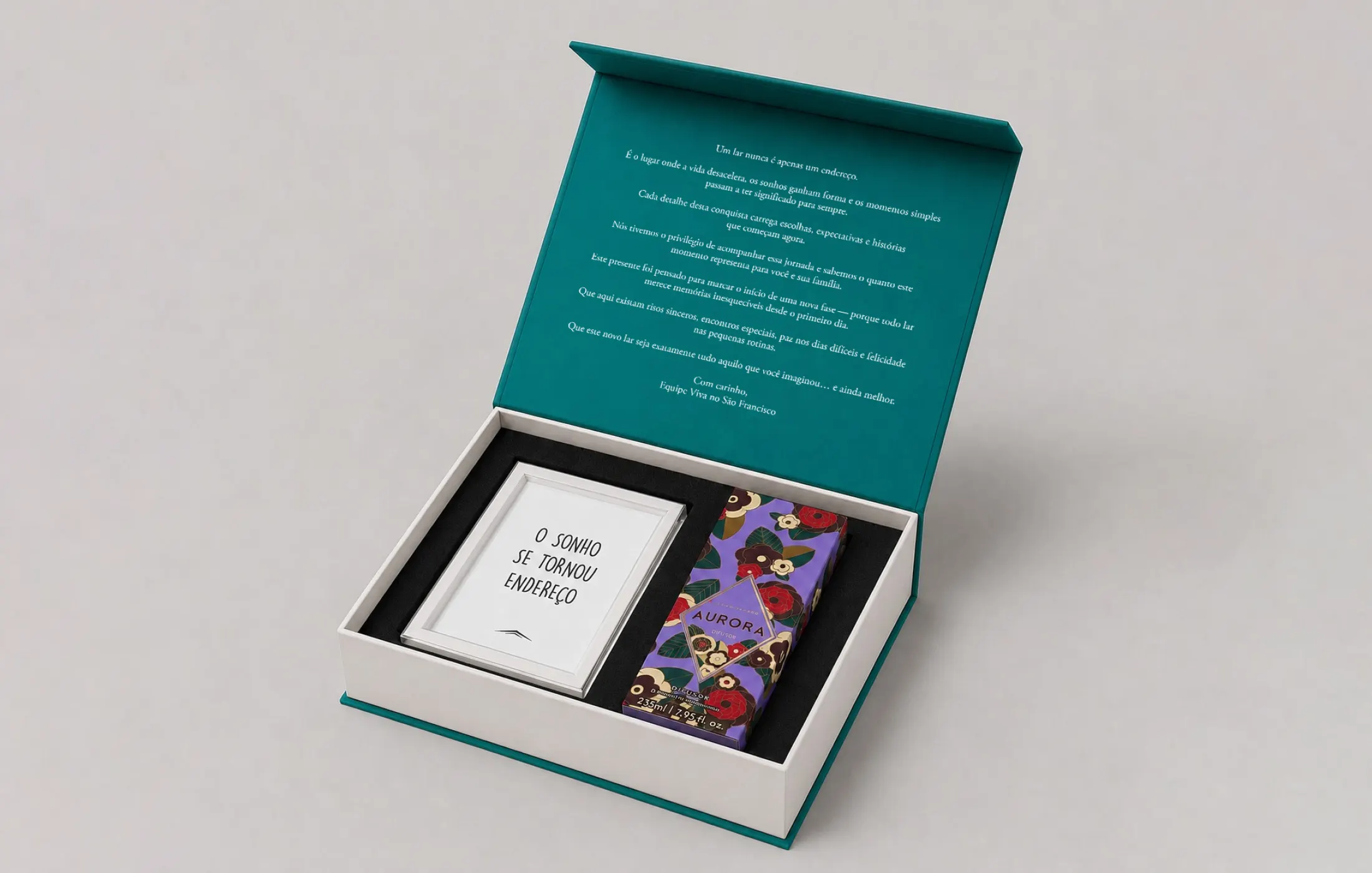 Quadro decorativo (19 x 26 cm) + difusor Granado 235 ml
