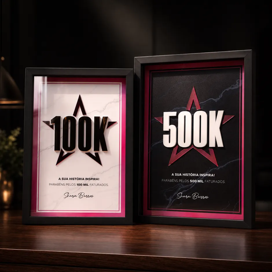 Placas de premiação Arrisca