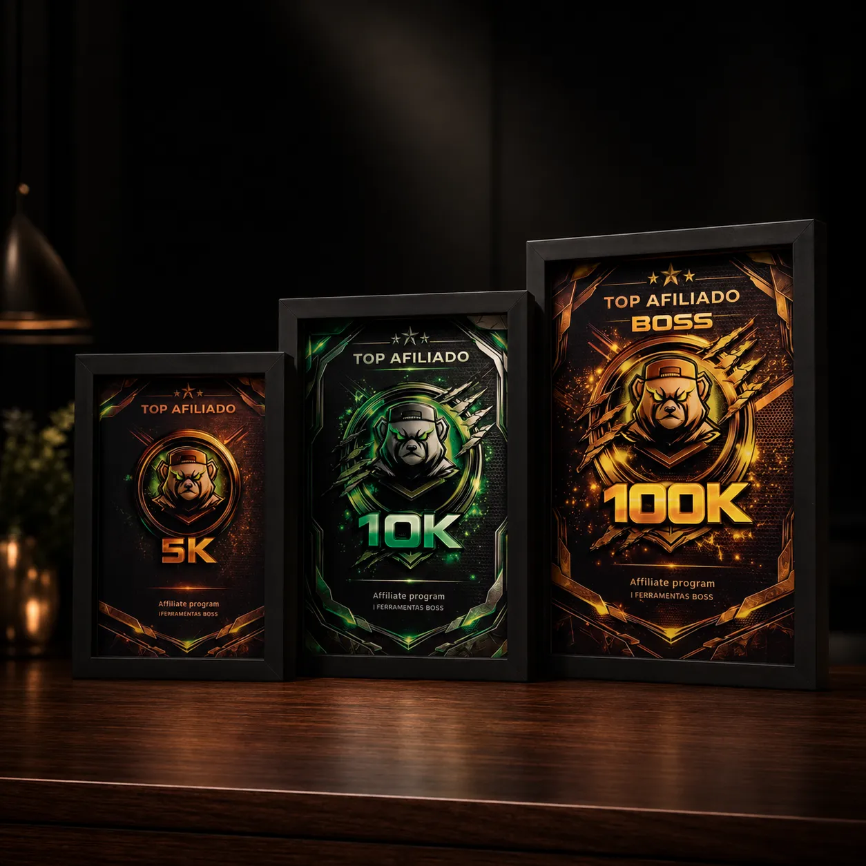 Placas de premiação Arrisca